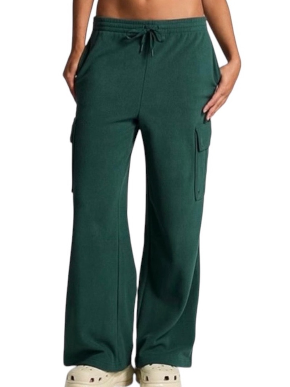 VICTORIA SECRET Polar Fleece Wide Leg Cargo Pants XXL